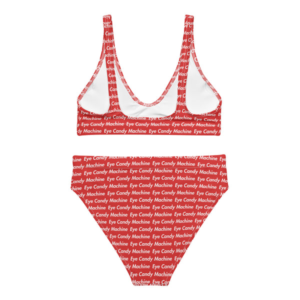 Eye Candy Machine "Red Badge" Recycled high-waisted bikini