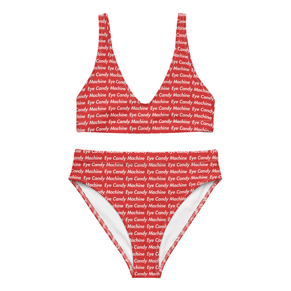 Eye Candy Machine "Red Badge" Recycled high-waisted bikini