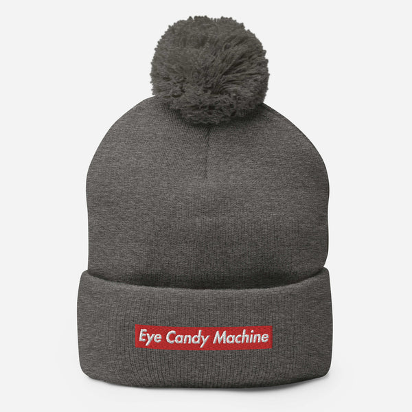 Eye Candy Machine "Red Badge" Pom-Pom Beanie